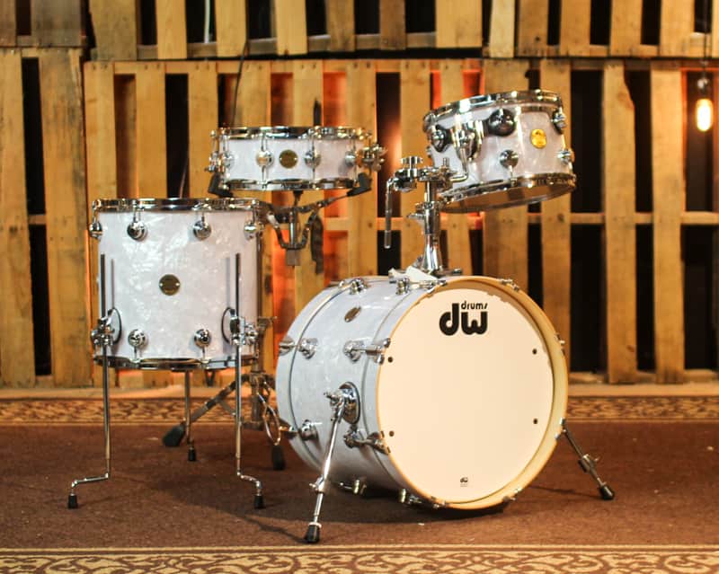 Used DW Collector's Jazz Maple Gum Classic Marine Drum Set - 18,12,14,14sn - SO#1304622 image 1