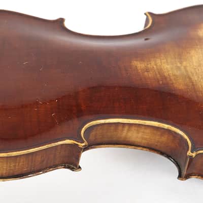 Von Friedrich August Glass Stradivarius 1737 4/4 German Violin w/ Wooden Case image 9