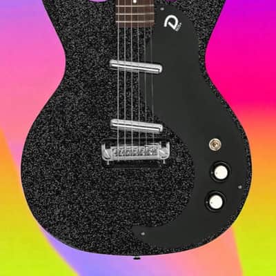 Danelectro 59M NOS+ Electric Guitar - Black Metal Flake, Lipstick Pickups, Vintage Style image 6