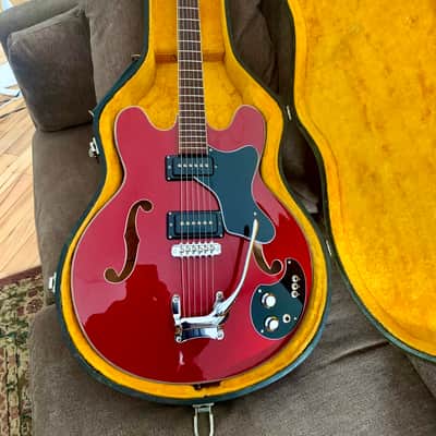1966 Mosrite Celebrity Hollow Body - Restored to Perfection! Sexy Time Red image 9