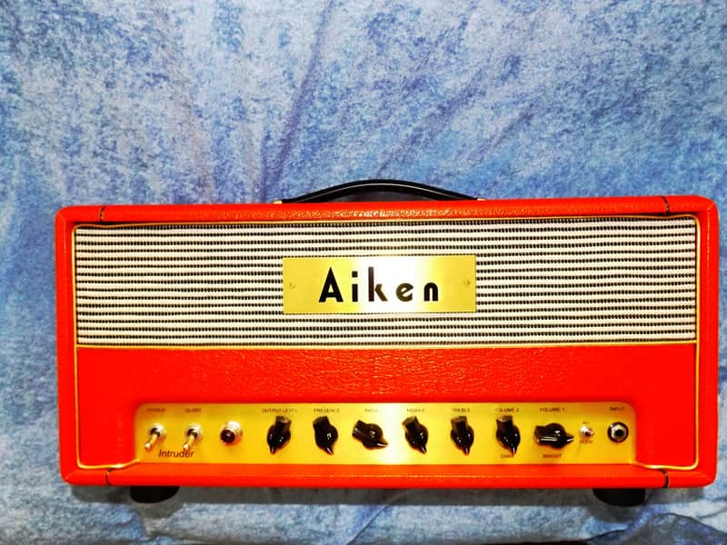 Aiken Intruder Amp Head, 30 watts, 2xEL34, Red Tolex image 1