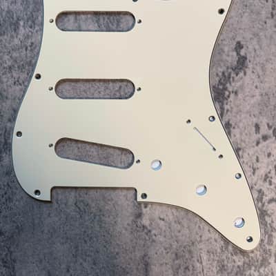BMC Standard Stratocaster® Strat® Pickguard 3 Ply 11 Hole SSS Single Single Single Cream [L22] image 1