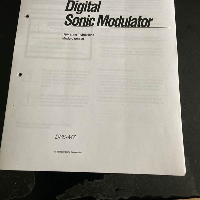 1992 Sony DPS-M7 Paper