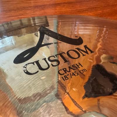 Zildjian 18" A Custom Crash Cymbal 1991 - Present - Brilliant image 3