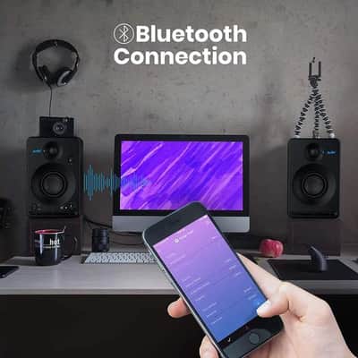 3'' Studio Monitors Bookshelf Speaker (Pair) - 2.0 Stereo Powered Speakers Wooden Enclosure image 9
