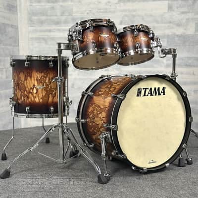 Tama Starclassic Maple 4pc Drum Set Molten Satin Brown Burst image 1