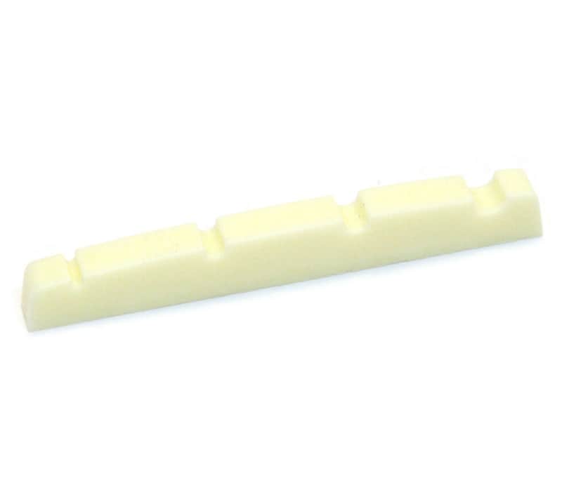 BN-ECO-PBC Cream Plastic Slotted Nut for P Precision Bass Flat Bottom 42 X 3.5mm image 1