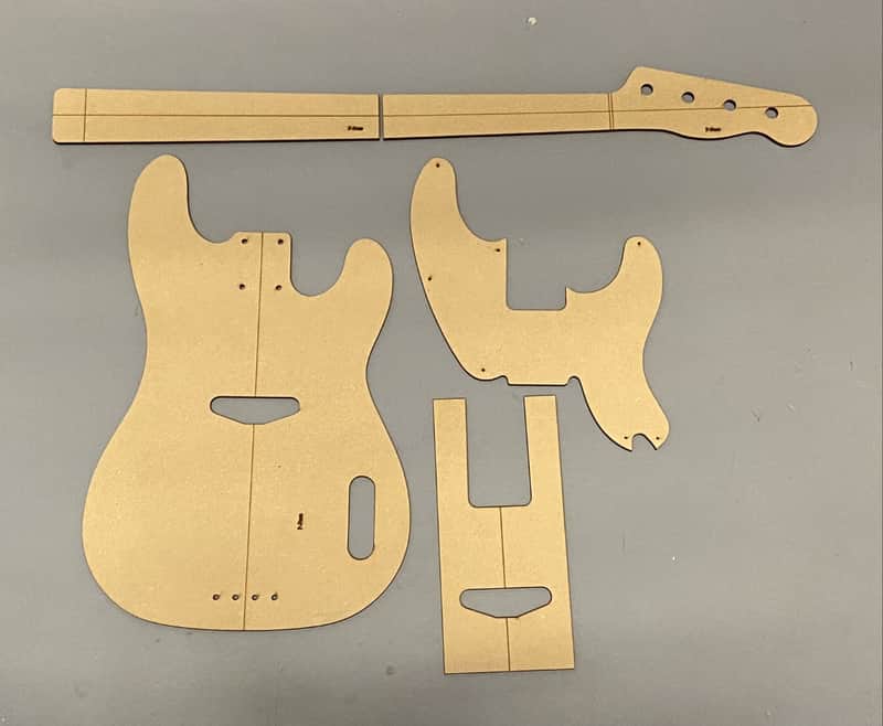 Guitar Building Templates Tele/Precision Bass 1951 Luthier Tools image 1