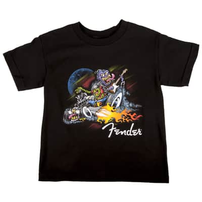 Fender Rockabilly Graphic Short Sleeve T-Shirt, Size - Boys Medium #9103085606 image 1