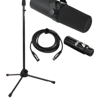 Shure SM7B Dynamic Microphone and Cloud In-line Preamp with Stand and Cable image 3