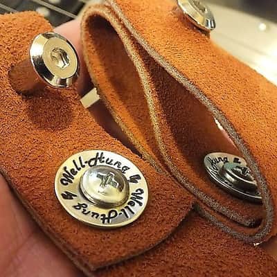 Well-Hung Old School Leather Guitar Strap Locks 2021 Various image 4