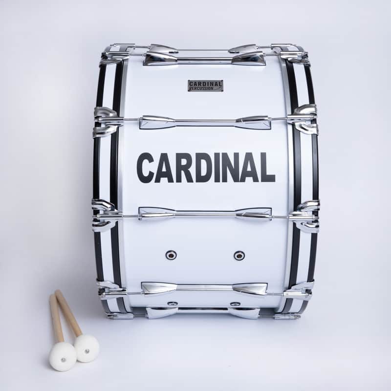 Cardinal Percussion 22" Marching Bass Drum with Carrier image 1