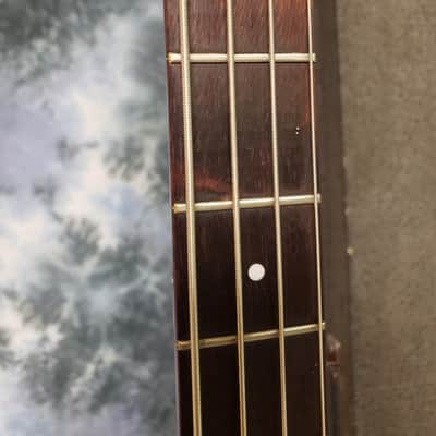 1964 Danelectro Made Silvertone Model 1444 U1 Black Short Scale Bass Guitar Orig Hard Shell Case image 7