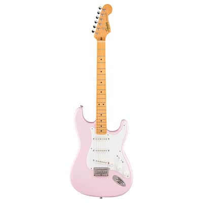 Used Squier Classic Vibe '50s Stratocaster HT - Shell Pink w/Maple FB image 2