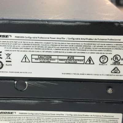 BOSE PowerMatch PM8500 8-Channel Configurable Power Amp #6199 (One) True image 4