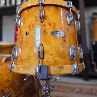 Yamaha Stage Custom/Beech Custom 4 Piece Shell Pack 14x12, 18x16, 20x18, 24x15 - Mapa Burl Veneer (C013-85) image 2