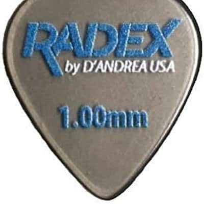 D'Andrea Radex Smoke Guitar Picks Set, 1.00mm, 551-Shape, 6-Pack