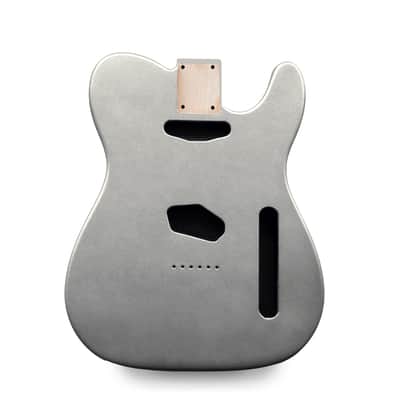 Telecaster Guitar Body - Silver - 2 Piece American Alder