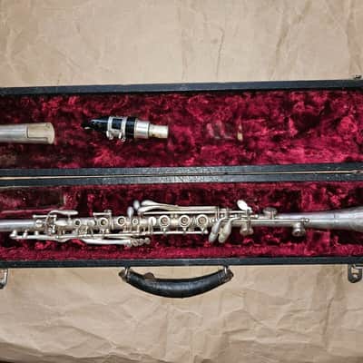 Cavalier American Silver-Plated Metal Clarinet, USA, Very Good Condition image 1