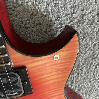 Xavier Transparent Red Single Cut Electric Guitar, Mahogany Body, Maple Neck, Rosewood Fingerboard image 8