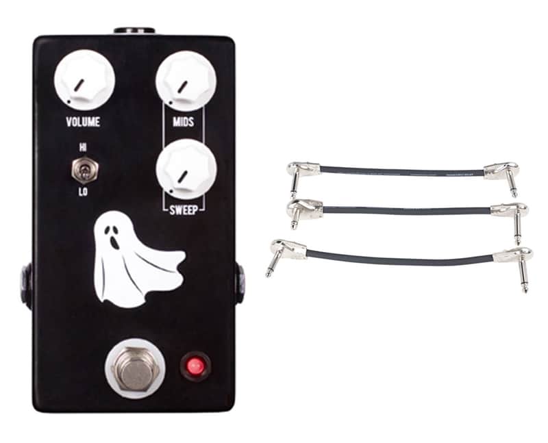 JHS Haunting Mids Mid Cut and Boost Pedal + Gator Patch Cable 3 Pack image 1