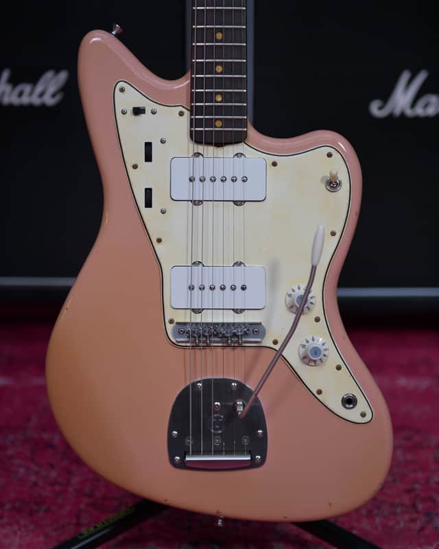 Noizemaker Jazzmaster Shell Pink Montys Pickups Spitfire Pickguard Mastery image 1