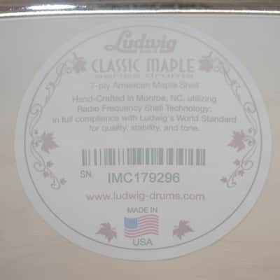 Ludwig Classic Maple "Downbeat" Drum Kit Shell Pack 20/12/14 In Lemon Oyster image 8