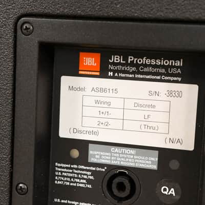JBL ASB6115 Compact 15" High-Power Subwoofer CG013H7 image 6