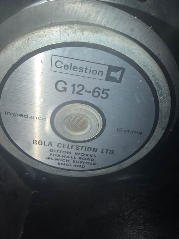 2 X Celestion G12-65 1980 Matched Pair image 1