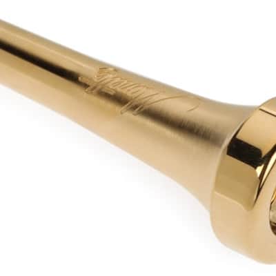 Monette Unity MF VI Trumpet Mouthpiece - 24k Gold-plated image 2