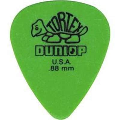 Mint 72-Pack Jim Dunlop Guitar Tortex Picks .88 mm Green Picks Standard 418R88 image 2