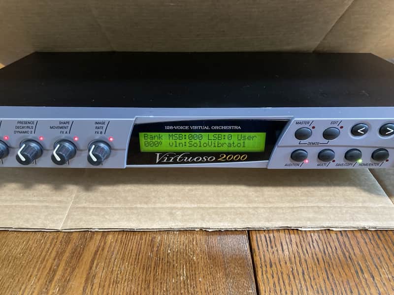 E-MU Systems Virtuoso 2000 Rackmount 128 Voice Virtual Orchestra For Sale + 3 Sound ROMs image 1