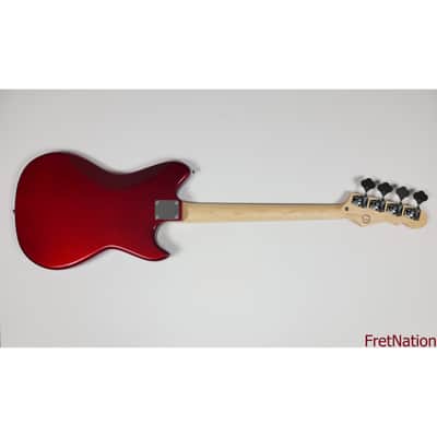 G&L Tribute Fallout Bass Candy Apple Red Lefty 4-String Short Scale Bass Left Handed 8.92 Pounds image 11