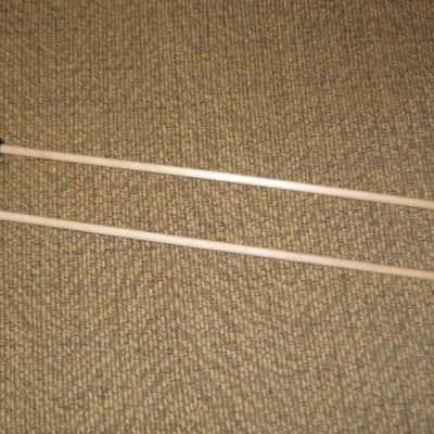 ONE pair new old stock (with packaging) Malletech NR36B Xylo/Bell Mallets - Natural Rubber, Very Hard, 1 & 1/8" Round Black Heads // Birch Handles (from around 2019) Made in USA image 19