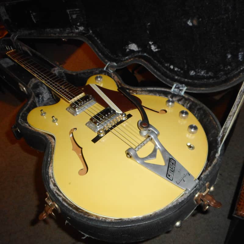 Gretsch 6105 Rally 1967 - 1971 - Bamboo Yellow with Copper Mist