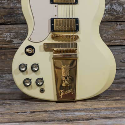 Gibson Custom Shop Elliot Easton Left-Handed SG - White & Gold w/Cs & Box image 3