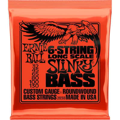 Ernie Ball 2838 Slinky long scale 6 cordes 32-130 image 1