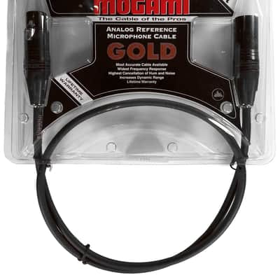 Mogami Gold STUDIO-03 XLR Microphone Cable, XLR-Female to XLR-Male, 3-Pin, Gold Contacts, Straight Connectors, 3 Foot image 2