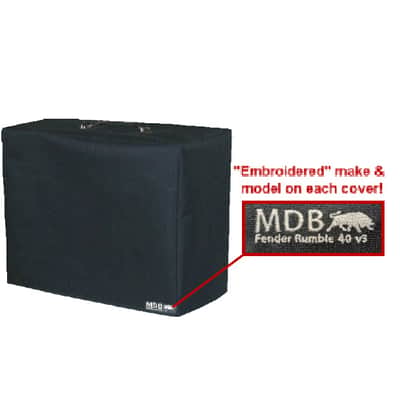 Fender Rumble 40 v3 Poly-Canvas Custom Amp Cover Black imagen 4