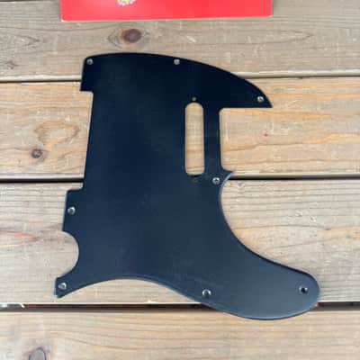 Real Life Relics Black Telecaster® Pickguard 1 Ply 8 Hole Beveled With Pickup Screw Holes    [PGAR1]