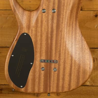 Mayones Duvell Elite 6 - Ebony - Curly Redwood image 4