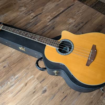 Ovation Celebrity CC074 Acoustic Electric Bass Guitar W/$200 TKL Combo Case READ image 6