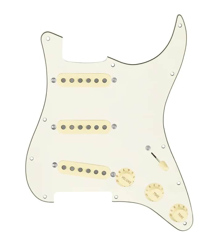920D Custom Texas Grit Stratocaster Guitar 7 Way Loaded Pickguard Parchment / Aged White image 1