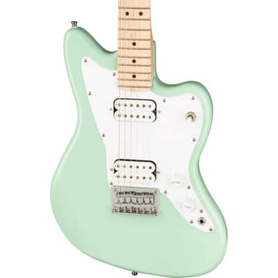 Squier Mini Jazzmaster HH Electric Guitar- Surf Green with Maple Fingerboard image 1