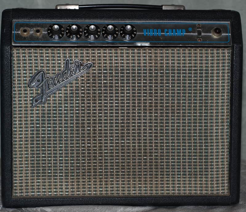Fender Vibro Champ 6-Watt 1x8" Guitar Combo 1973 - Silverface image 1