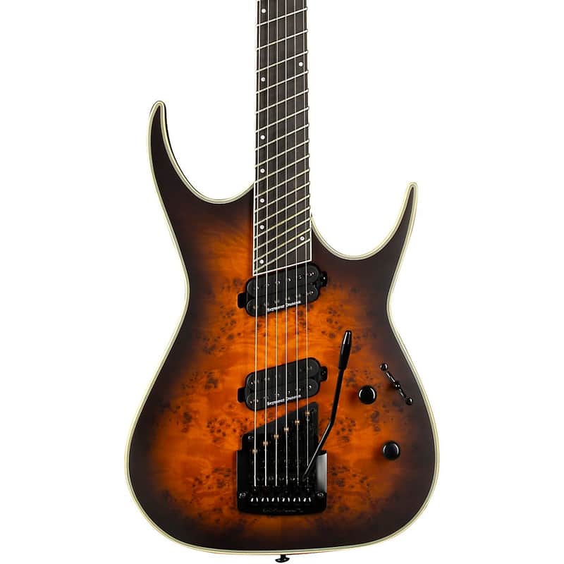 Dean Exile Select Multiscale with Kahler Electric Guitar Regular Satin Natural Black Burst image 1