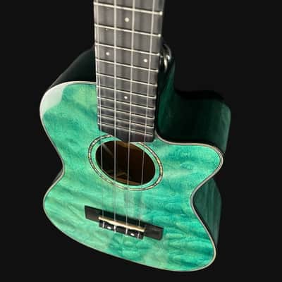 Tanglewood TWT23E Concert Ukulele in Tahitian Coral Gloss image 3