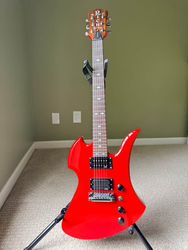 B.C. Rich NJ Retro Mockingbird Ferrari Red w/ Hard Case - KOREA image 1