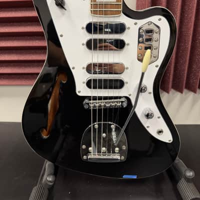 Vintage VRS654BK REVO Surfmaster Quad Electric Guitar Boulevard Black image 2