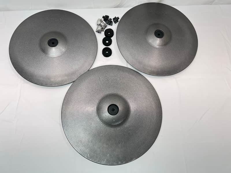 Roland CY-14C 14" V-Cymbal Crash TWO & Roland CY-15R V-Cymbal 15" Ride Pad ONE image 1